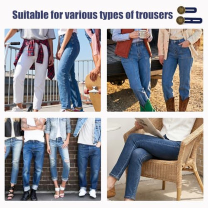6 Pcs Jean Button Extender, Pants Extender Button for Women Men