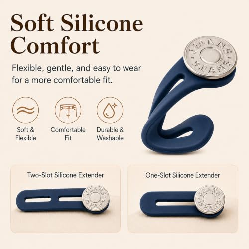 30pcs Button Waist Extenders for Men and Women Jeans Pants