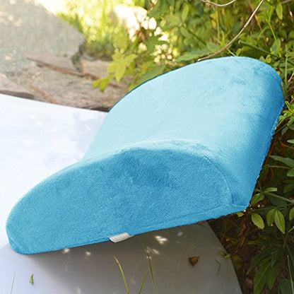 Bookishbunny Premium Memory Foam Lumbar Support Cushion Pillow (LightBlue) - color: Lightblue