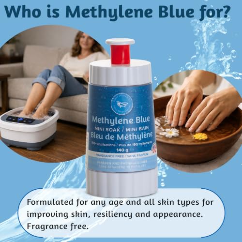 USP Grade Methylene Blue Mini Soak Sitz Bath & Foot Spa Fungus Treatment - size: 1 Count (Pack of 1)