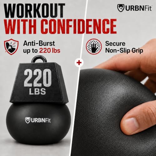 URBNFit Pilates Ball — 9 Inch Small Exercise Ball - color: Black