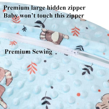 Dot Nursing Pillow Cover Set 2 Pack Compatible with Boppy Pillow - color: Cream & Rabbit