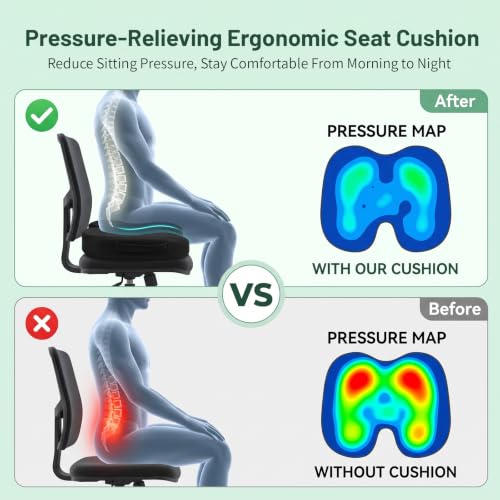 Gel Seat Cushion For Long Sitting Hip Butt Pad for Office Car Seat