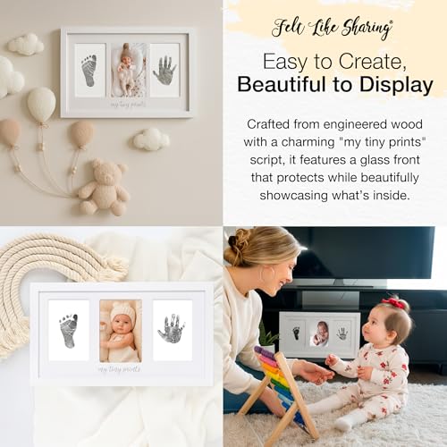 Felt Like Sharing My Tiny Prints Baby Handprint & Footprint Kit (Gray) - color: Gray