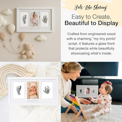 Felt Like Sharing My Tiny Prints Baby Handprint & Footprint Kit (Gray) - color: Gray