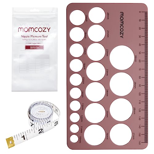 Momcozy Nipple Ruler, Silicone Flange Sizing Tool for Breast Pump Fitting - size: M5-Nipple Ruler
