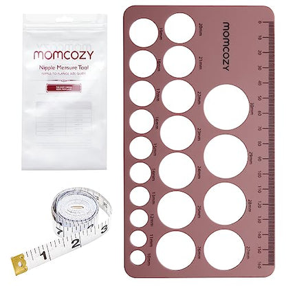 Momcozy Nipple Ruler, Silicone Flange Sizing Tool for Breast Pump Fitting - size: M5-Nipple Ruler