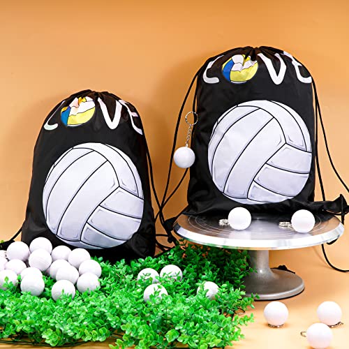 12Pack Volleyball Drawstring Backpacks Gift Bags, 17 x 13.4 in - style: Volleyball