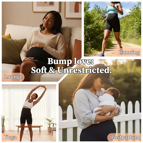 Maternity Yoga Shorts & Maternity Bodysuit