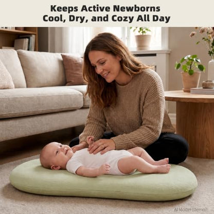 3 Pack Muslin Baby Lounger Covers, Covers Only, 35.5" x 20" - color: 3 Pack Green