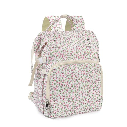 Diaper Bag Backpack,Baby Diaper Bag for Mom,Large Capacity Travel Nappy Bag - color: Pink