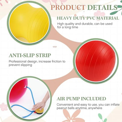 Jexine Peanut Ball for Kids Therapy Pregnancy - color: Rainbow Color