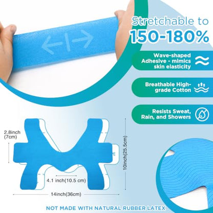 OK TAPE Precut Kinesiology Ankle Tape for Pain Relief, Prevent Ankle Sprain - color: Pink, size: M size-24 Pack