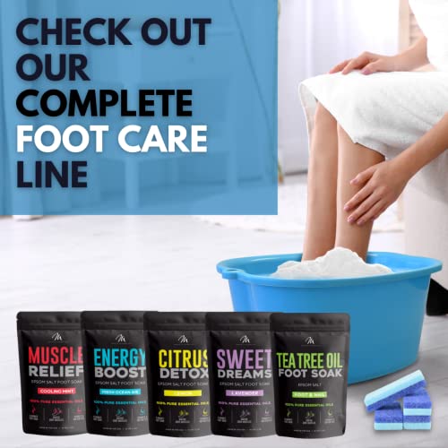 Mantello Foot Bath, Extra Large, Foot Soaking Tub - Pedicure Bowl - Foot Soak Tub (Blue) - color: Blue