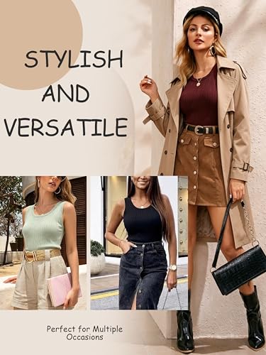 Ecavus Nursing Tank Tops for Breastfeeding, Ribbed Shirt with Hidden Zipper - color: Black+wine Red+green, size: Medium