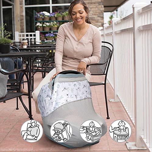 Boppy 4 and More Multi-Use Cover, UPF 50+ Nursing, Car Seat & Stroller - color: Gray