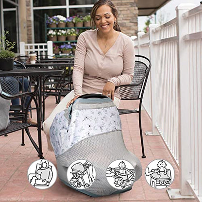 Boppy 4 and More Multi-Use Cover, UPF 50+ Nursing, Car Seat & Stroller - color: Gray