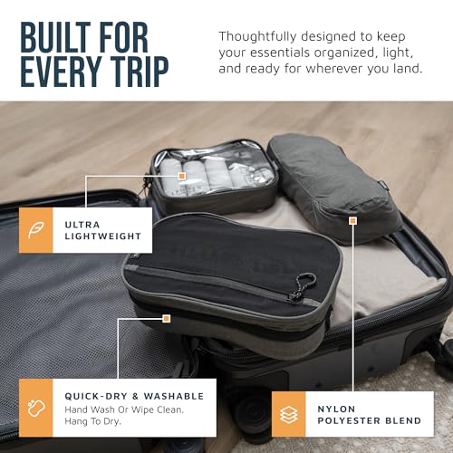 TRIPPED Travel Gear 3-Piece Travel Toiletry Bag Set - color: Grey