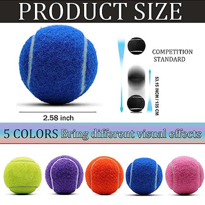 Swingers Tennis Balls, 6/20/36/80 Pack Training Exercise Balls for Pet Dog - color: Dark Blue, size: 20 PACK