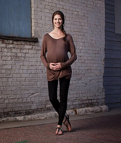 Preggers Maternity Leggings - 10-15 mmHg for Pregnancy - color: Black, size: Small
