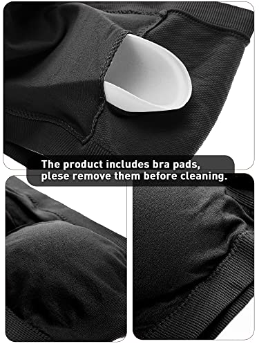 Boao Bandeau Bra Padded Strapless Bra for Women - color: Black, size: Medium