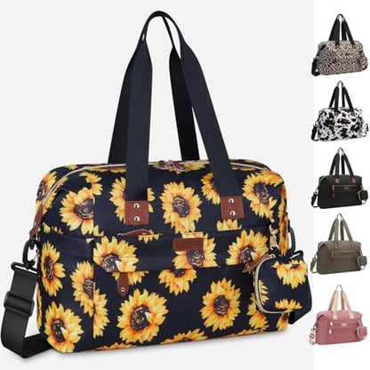 Pritent Diaper Bag Tote Waterproof Maternity Baby Bags with Pacifier Case - color: Sunflower, size: Medium