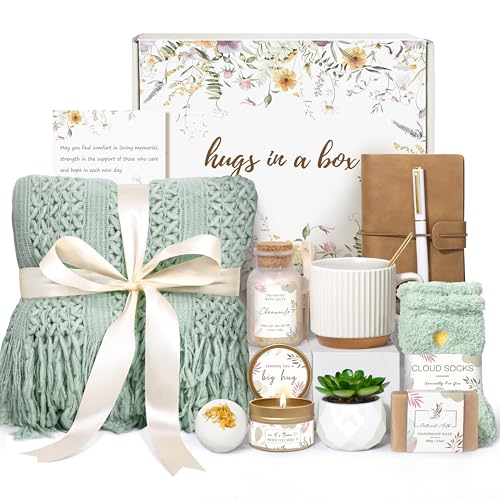 Gifts for Women Get Well Soon Self Care Package Box Sending Hug Baskets - color: Light Green