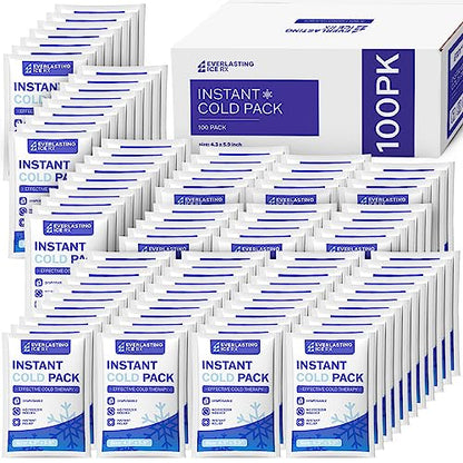 100 Pack Instant Ice Packs for Injuries, Disposable Instant Cold Pack - style: 100 Pack