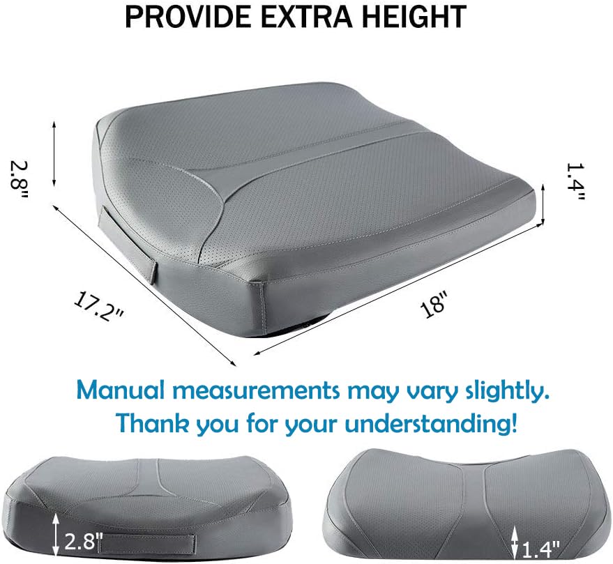 Car Memory Foam Heightening Seat Cushion for Short People Driving. - color: Gray