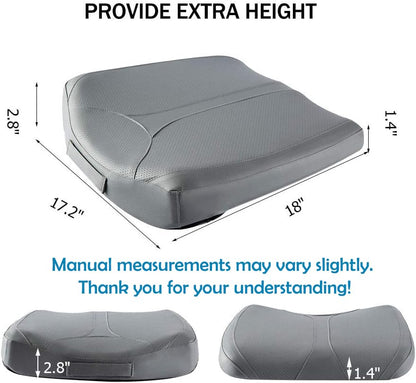 Car Memory Foam Heightening Seat Cushion for Short People Driving. - color: Gray