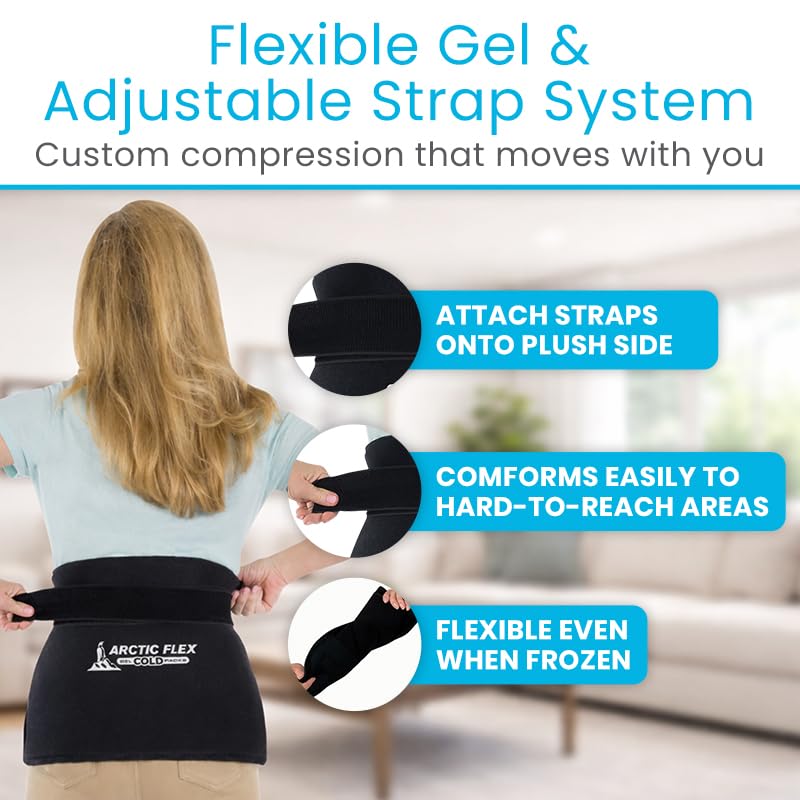 Arctic Flex XL Large Ice Packs for Injury Reusable (17" x 12") Durable Gel