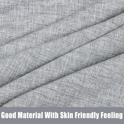 TANOFAR Pregnancy Pillow Cover for U Shaped Body Pillow, Grey - color: Grey