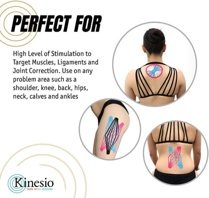 Kinesio Taping - Elastic Therapeutic Athletic Tape Tex Gold FP - Beige– 2 in. x 16.4 ft - 2 Pack