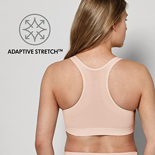 Medela Keep Cool Sleep Bra | Seamless Maternity & Nursing Bra with Full Back Breathing Zone and Soft Touch Fabric - color: Chai, size: XX-Large