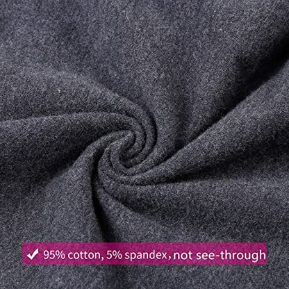 Joyaria Cotton Maternity Leggings Over-the-Belly,Maternity Clothes - color: Dark Grey, size: Medium