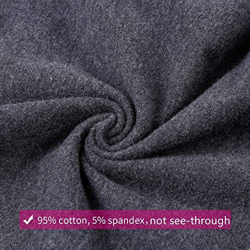 Joyaria Cotton Maternity Leggings Over-the-Belly,Maternity Clothes - color: Dark Grey, size: Small
