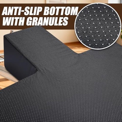 TOBWOLF Pilates Wedge Cushion, Non-Slip Workout Wedge for Reformer