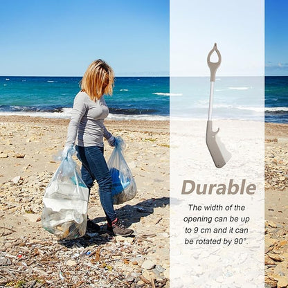 3Pcs Foldable Reacher Grabber Tool, Lightweight Reaching Assist for Elderly, Litter Picker, Arm Extension, 11.6 Inch