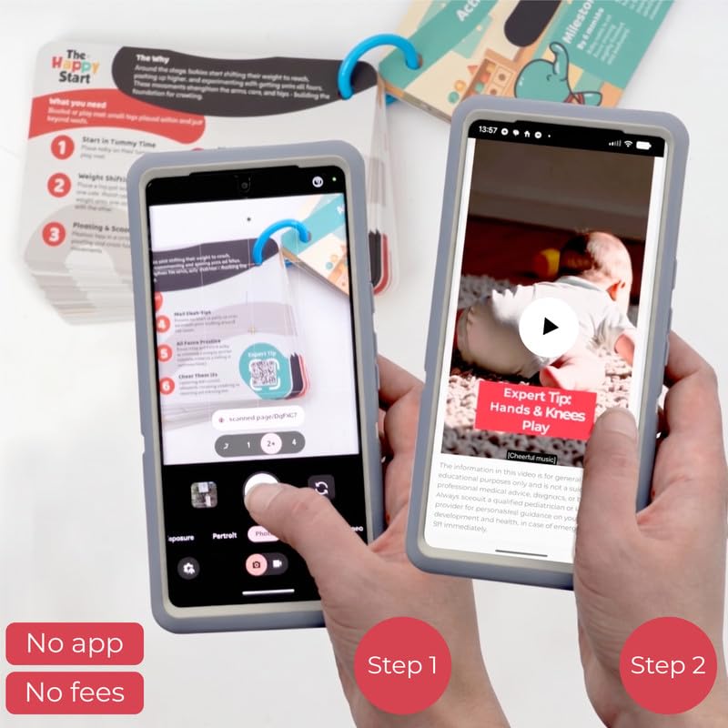 Happy Start Award-Winning Activity Cards, Baby Milestone Cards, 0-12 Months