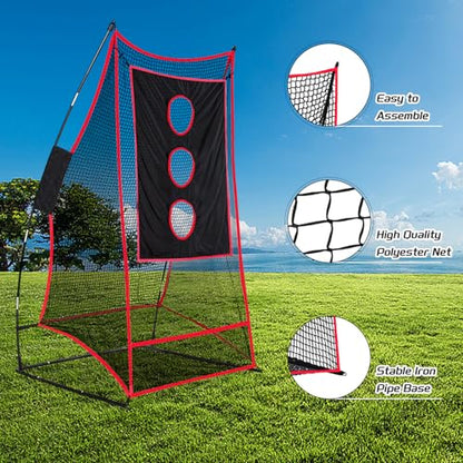 Football Kicking Practice Net Quick Setup Portable Carry Bag - size: 3X6FT