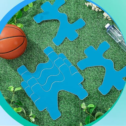 16 Pcs Precut Kinesiology Ankle Tape, Athletic Tape,Blue - color: Blue