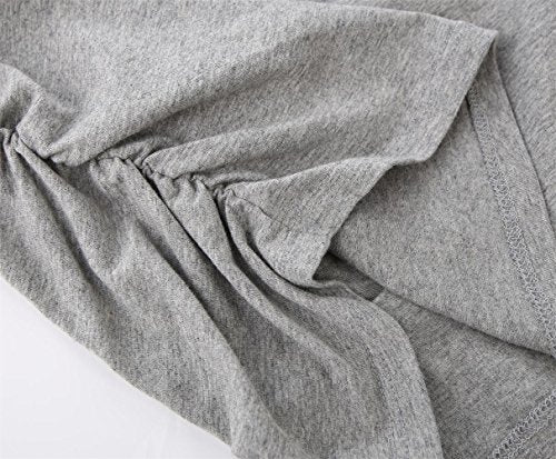 Women's Cotton V Neck Tank Top for Maternity and Nursing - color: Black+grey+white, size: Medium