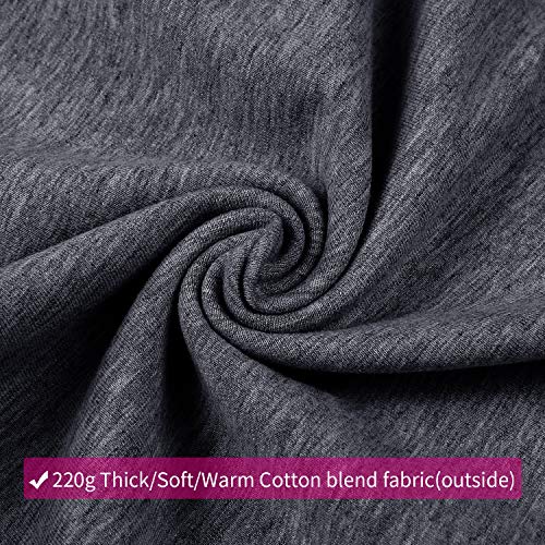 Joyaria Cotton Maternity Jogger Pants Over-the-Belly,Maternity Clothes - color: Dark Grey, size: Medium
