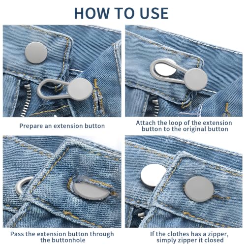 15PCS Button Extenders for Jeans,Pants Button Extender for Women Men,3Style - color: Style B_15PCS, 3 Styles
