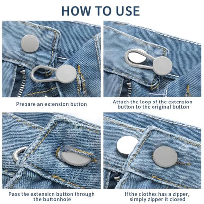 15PCS Button Extenders for Jeans,Pants Button Extender for Women Men,3Style - color: Style B_15PCS, 3 Styles
