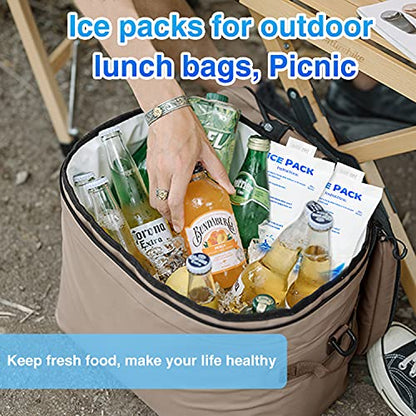 12Pcs Reusable Ice Packs for Cooling Safety Vest Cold Packs Freezer Packs