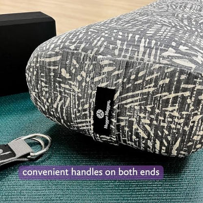 Hugger Mugger Standard Yoga Bolster - Firm, Supportive, Handmade, Durable - color: Celestial Plum
