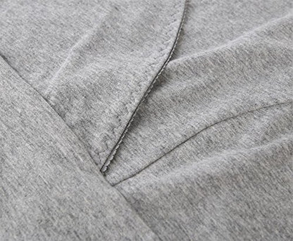 Women's Cotton V Neck Tank Top for Maternity and Nursing - color: Grey+blue, size: Medium