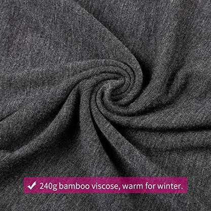Joyaria Bamboo Viscose Maternity Sweatpants Over Belly Lounge Pants - color: Charcoal, size: Medium