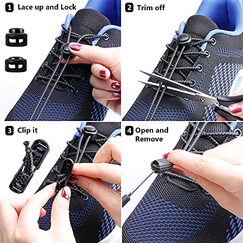UpUGo Elastic Shoe Laces, No Tie Shoe Laces for All Ages, One Size Fit All - color: Plain Light Pink, size: 1 pair